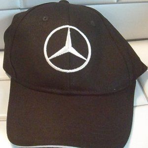 blk mercedes emblem baseball cap